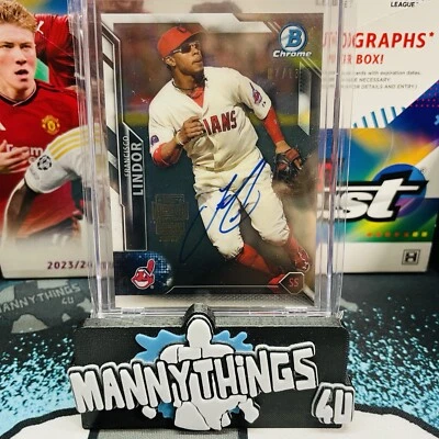 2016 Bowman Chrome #28 Francisco Lindor Buyback 2017 Archives Auto  7/13 🔥 - Image 1 of 4