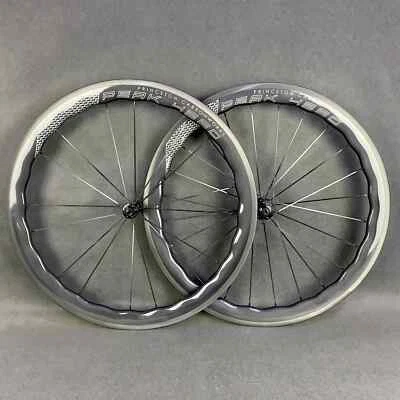 700C Road Bicycle Carbon Wheelset Rim/V Brake Tubular with 8-12 Spped Hubs - Image 1 of 4