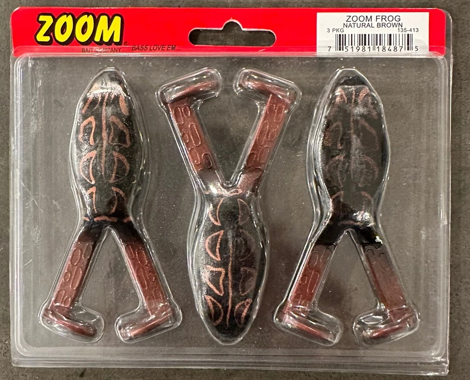 () ZOOM FROG 4" 135-413 NATURAL BROWN BN2441