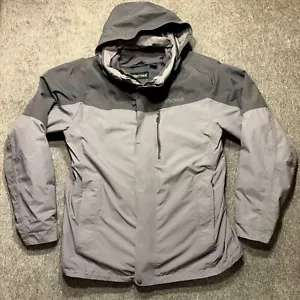Marmot Citadel 3 In 1 Jacket Mens L Gray Nylon Full Zip Outdoor Hiking Camping - Picture 1 of 24