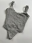 Abercrombie & Fitch Black And White One Piece Bathing Suit Swim Cheeky  Small