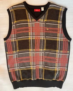 LRG ROOTS AND EQUIPMENT, MEN'S XXXL WOOL BLEND, BROWN PLAID VEST, EUC - Picture 1 of 8