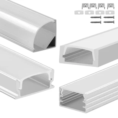 5M-15M LED PROFIL ALUPROFIL ALU SCHIENE LEISTE PROFILE FÜR LED-STREIFEN ELOXIERT - Bild 1 von 4