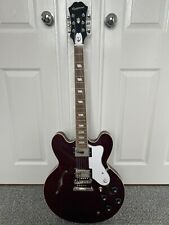 Epiphone Noel Gallagher Riviera in Dark Red Wine with Epiphone Hard Case for sale
