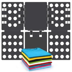 T-Shirt Folding Board for Kids & Adults Laundry Organizer Clothes Folder Black - Picture 1 of 8