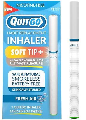 Stop Smoking Quit Vaping Aid Nicotine Free Inhaler Pen - Fresh Air- Unscented • 18.19€