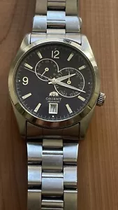 Orient ET07 Day Date Men's ET07-CO CS 420 276 Automatic 50M WR SS, Working - Picture 1 of 15
