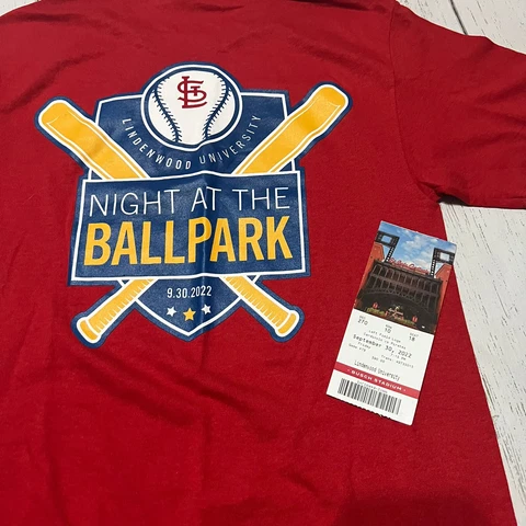 St Louis Cardinals 9/30/22 SGA TShirt Size Small and Ticket Stub Pujols HR #701 Cover
