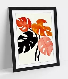 WARM TONED FLOWERS -FRAMED WALL ART POSTER PAPER PRINT - Picture 1 of 10