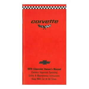 Folleto de reimpresión manual del propietario Corvette 1979 - Imagen 1 de 5