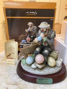 EMMETT KELLY JR. BALLONS ZUM VERKAUF PORZELLANFIGUR SIGNATURSAMMLUNG #9866 - Bild 1 von 4
