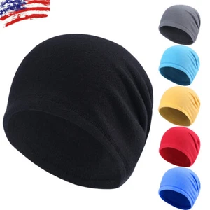 Tactical Polar Fleece Beanie Watch Skull Cap Cold Weather Warm Winter Hat Ski US - Picture 1 of 22