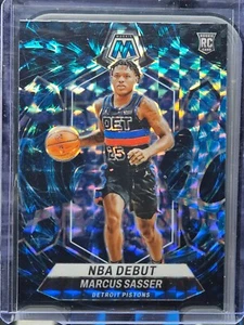 Marcus Sasser Rookie Genesis Case Hit Short Print Detroit Pistons RC SP Mosaic  - Picture 1 of 2