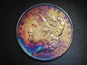 BEAUTIFUL TONED 1890-O MORGAN SILVER DOLLAR 90% SILVER COLLECTOR GRADE COIN M322 - Picture 1 of 5