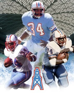 8x10 Photo EARL CAMPBELL Houston Oilers HOF Tyler Rose Heisman Texas Longhorns - Picture 1 of 1