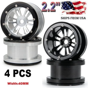 Llantas de ruedas Beadlock de aleación de 2,2" 40 mm para radiocontrol 1/10 Crawler Axial Wraith TRX4 - Imagen 1 de 22
