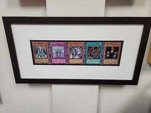 Yugioh LODT 1st Edition Super Rares Uncut Sheet Glass Framed - Picture 1 of 6