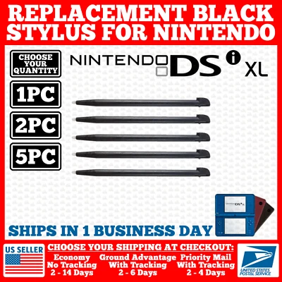 Lápiz óptico para Nintendo DSi XL negro plástico bolígrafo repuesto "DSi XL" NDSIXL Foto 1 de 4