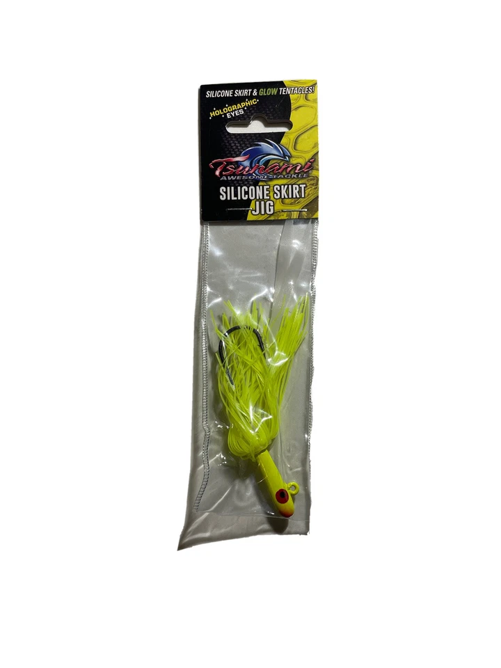 Tsunami Glass Minnow Teasers Silicone Skirt Fluke Sea Bass Flounder 1 Per Pack - Image 1 of 2
