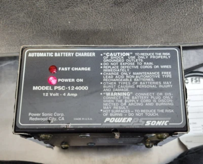 Carregador de bateria Power Sonic PSC (124000) 12V 4A - Imagem 1 de 4