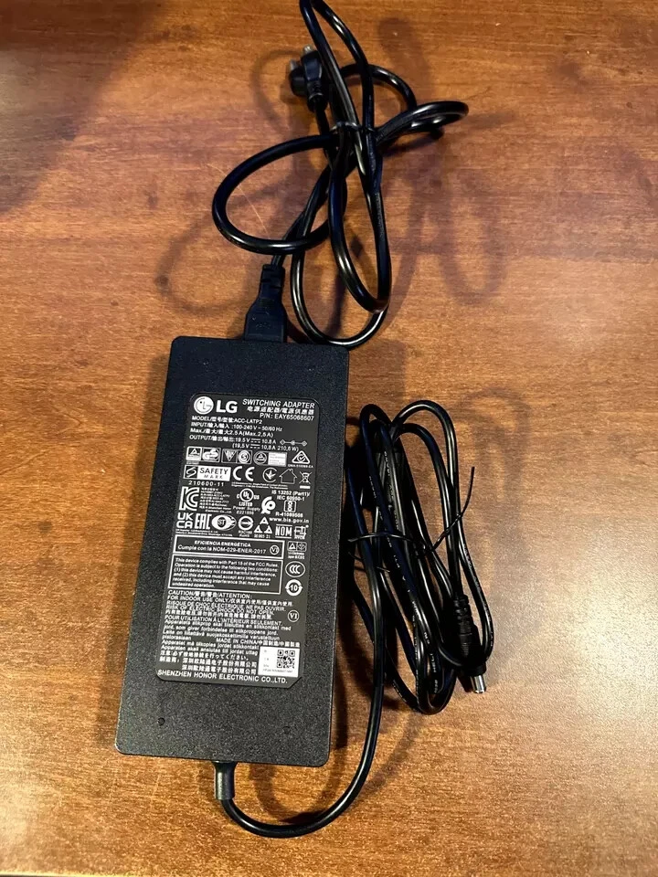 Original OEM LG 210.6W/19.5V AC Adapter for LG 32GQ950-B EAY65068607 Monitor