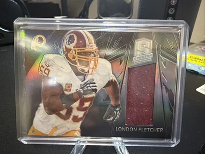 2013 Spectra London Fletcher Jersey Red #185/199 Redskins Commanders HOF - Image 1 of 2