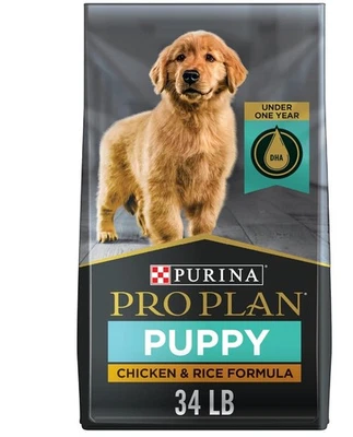 Fórmula Purina Pro Plan Pro Plan cachorro pollo y arroz, 34 lb, (envío gratuito) Foto 1 de 4