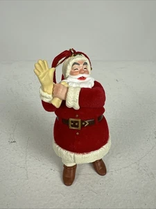 Statuina vintage Hallmark notte prima di Natale BABBO NATALE ornamento 2001 - Foto 1 di 7