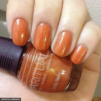 Esmalte de uñas SpaRitual Kindness esmalte de uñas vegano 0,5 oz naranja nuevo Foto 1 de 3