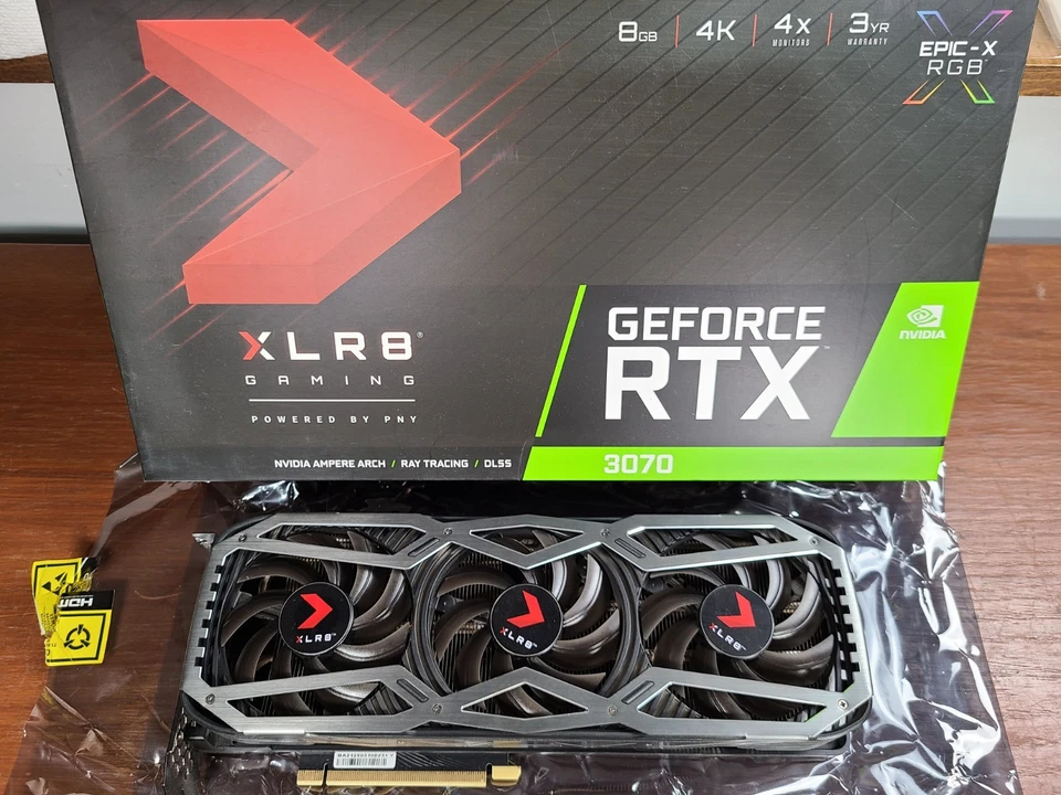 PNY GeForce RTX 3070 XLR8 Gaming EPIC-X RGB Triple Fan Edition 8GB GDDR6 - Image 1 of 4