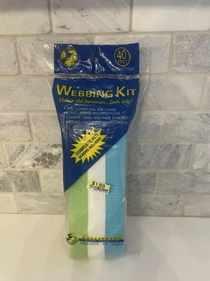 Kit de correas para silla de césped Wellington 40'x3" verde azulado, verde lima, rayas blancas Foto 1 de 4