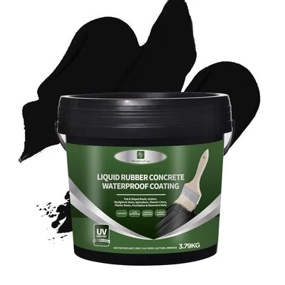 Liquid Rubber Waterproof Sealant-Roof Sealant Waterproof Black, 128 fl Oz Flexib - Image 1 of 4