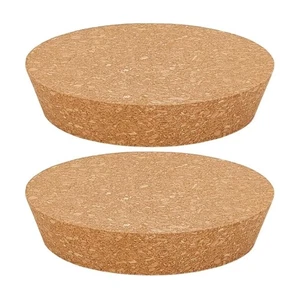 2Pcs Cork Bottle Stoppers Tapered Cork Plugs Cork Canning Jar Lids Tapered - Picture 1 of 8