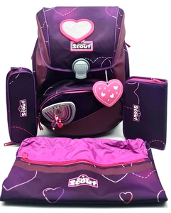 Scout Alpha Set Superflash Lovely Schulrucksack lila pink Zubehör NEU - Bild 1 von 7