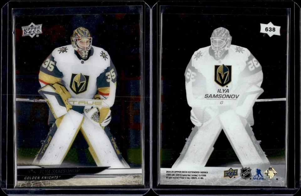 2024-25 Upper Deck Extended Clear Cut #638 Ilya Samsonov - Image 1 of 1