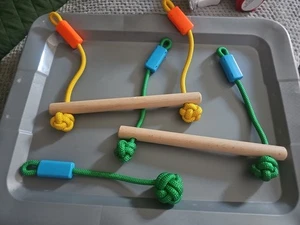 Monkey Bars for Kids(2 Pack) 1 Ninja Slackline Accessorie for Slackline Obstacle - Picture 1 of 5
