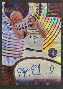 2023-24 Panini Revolution Anthony Edwards Auto - Bild 1 von 3
