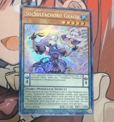 Yu-Gi-Oh! SolSolfachord Gracia ANGU-EN018 1st Edition Collector's Rare- NM - Image 1 of 2