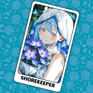 Anime Collectible Sticker Card | Cute Custom Fan Art | Matte Finish 2.62"x4.52" - Picture 1 of 3