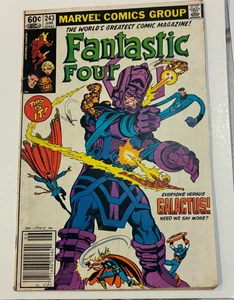 Fantastic Four #243 Variante Quiosco (1982) Fine Galactus gran portada - Imagen 1 de 4