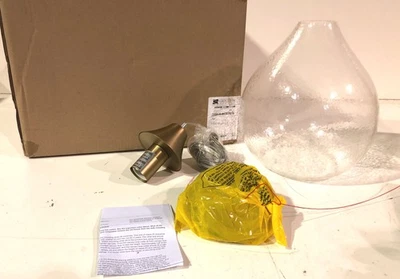 Golden Lighting Ariella 1-Light Brushed Champagne Bronze Mini Pendant with Glass - Image 1 of 3