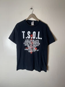 Camicia Vintage True Sounds Of Liberty 2005 Punk Rock Band Taglia Large Uomo - Foto 1 di 7