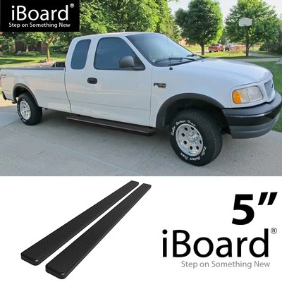APS Running Boards 5-inch Black Fit 99-03 Ford F150 F250 Light Duty Super Cab - Image 1 of 4