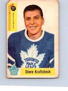 HOCKEY CARD 1958-59  PARKHURST TORONTO MAPLE LEAFS STEVE KRAFTCHECK NO1071