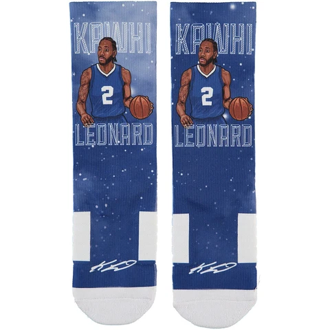Kawhi Leonard Los Angeles Clippers Strideline Crew Socks M/L LA Cover