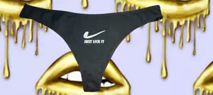 JUST LICK IT sexy Tanga Schlüpfer Höschen sexy unhöflich Slut cgl ddlg sex bdsm - Bild 1 von 2
