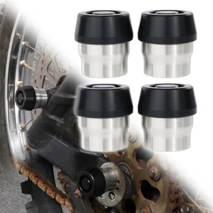 Front Rear Axle Slider Crash Pads Fit For Kawasaki Z125 PRO BR125 2017-2024 - Picture 1 of 17