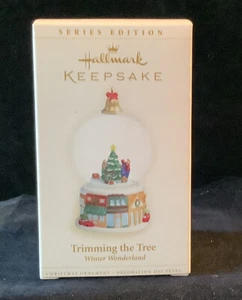 Hallmark Keepsake Trimming the Tree #5 Winter Wonderland 2006 serie globo de nieve - Imagen 1 de 8