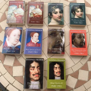 10 Antonia Fraser Historical Novels: King Charles II, Mary Queen of Scots, etc - Picture 1 of 11