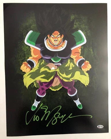 Vic Mignogna Signed Autographed 16x20 Photo Dragon Ball Z Super Broly BECKETT Cover